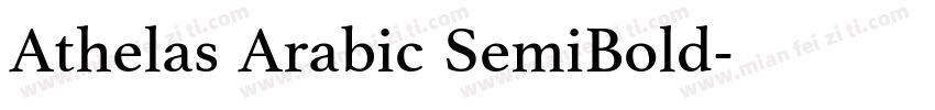 Athelas Arabic SemiBold字体转换
